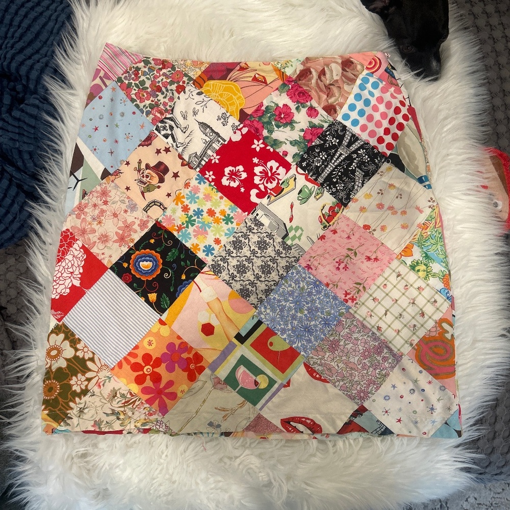 Love life quilted skirt